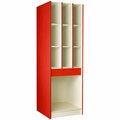 I.D. Systems Red Storage Cabinet 9x8'' Compartments, 1x25.5'' Compartment - 89426 278429 Z043 53826429Z043